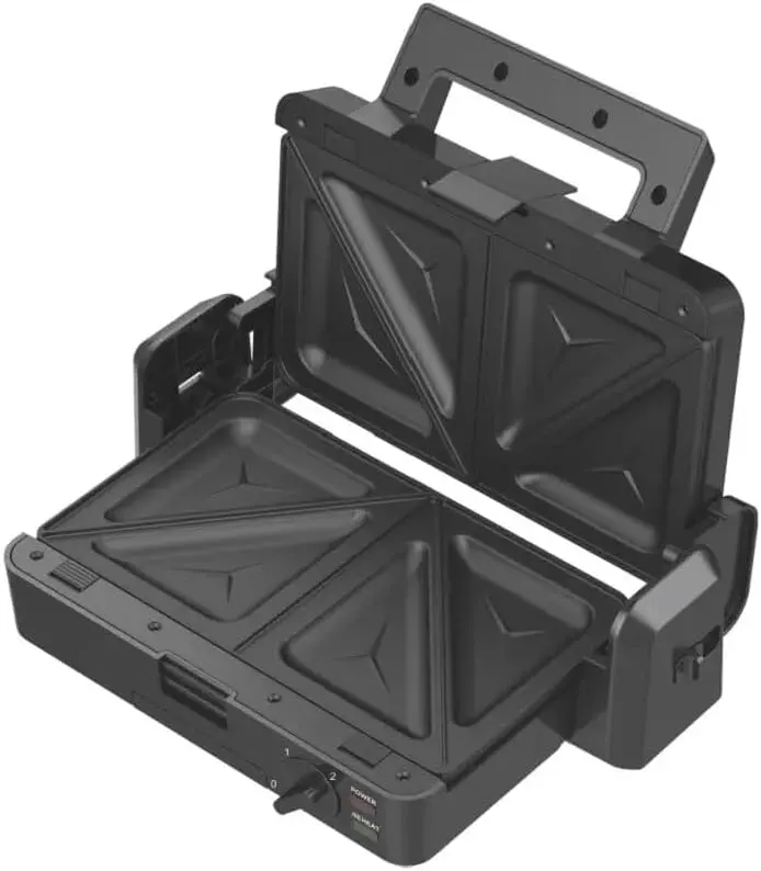 صانع الساندوتش والوافل دي اس بي، 4 شرائح، 1200 وات، أسود، KC1171