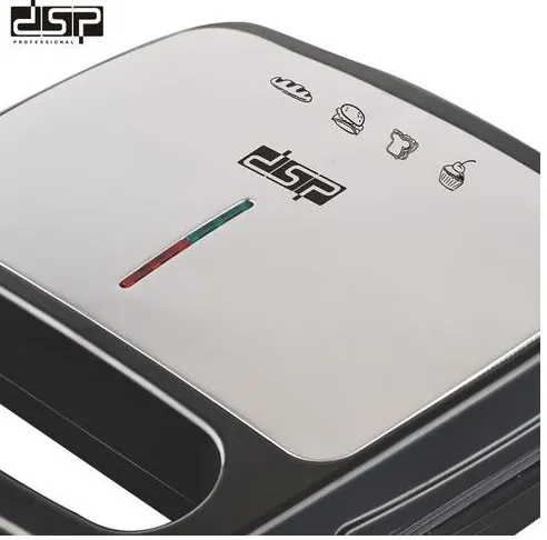 DSP Sandwich Maker, 800 Watt, 1 Slice, Black x Silver, KC1170