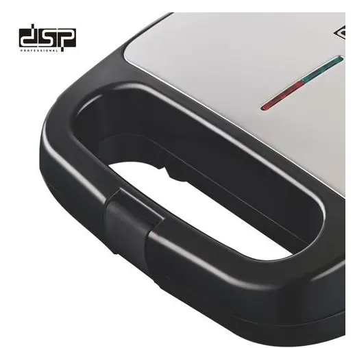 DSP Sandwich Maker, 800 Watt, 1 Slice, Black x Silver, KC1170