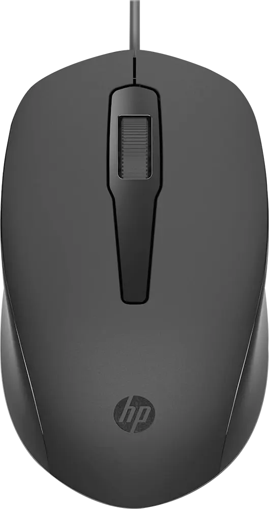 اتش بي 150 ماوس سلكي، واجهة  USB Type-A ، دقة 1600 نقطة في البوصة، أسود