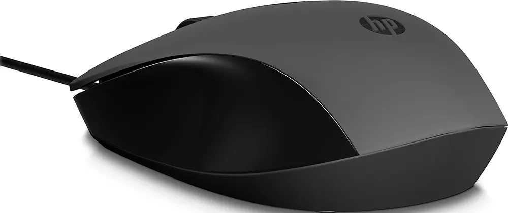 اتش بي 150 ماوس سلكي، واجهة  USB Type-A ، دقة 1600 نقطة في البوصة، أسود