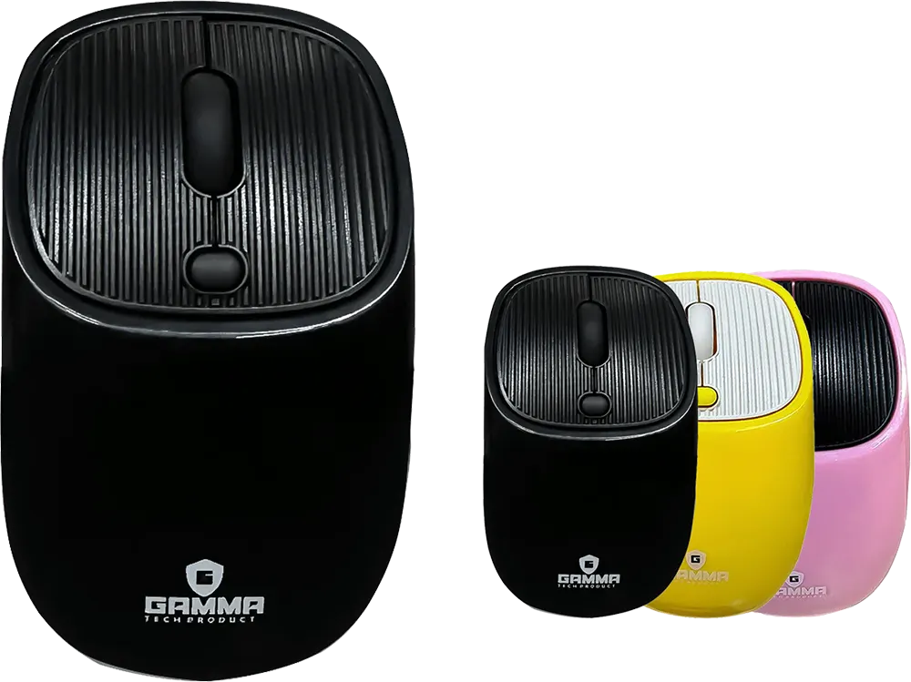 ماوس جاما لاسلكي، قابل للشحن، 1600 نقطة في البوصة، متعدد الالوان، M-14