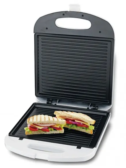 صانع السندوتش دي اس بي، 1200 وات، 1 شريحة، أبيض، KC1061