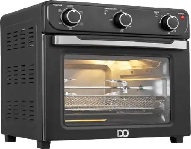 فرن كهربائية مع قلاية هوائية أي دو 28 لتر، 1600وات، شواية، اسود، TOAF28-BK