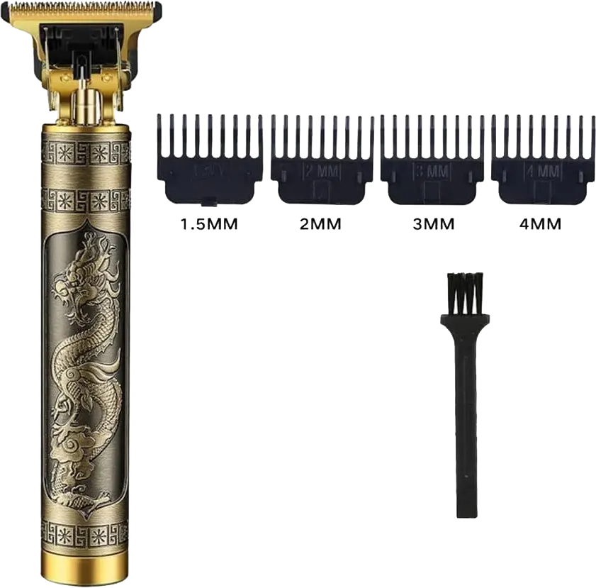 ماكينة حلاقة دي اس بي لتشذيب اللحية، قابلة للشحن، ذهبي، V-6120