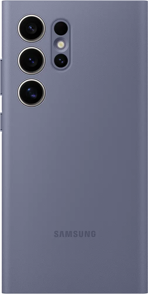 جراب سامسونج سمارت فيو لجهاز جلاكسي S24 ألترا،بلاستيك،  بنفسجي