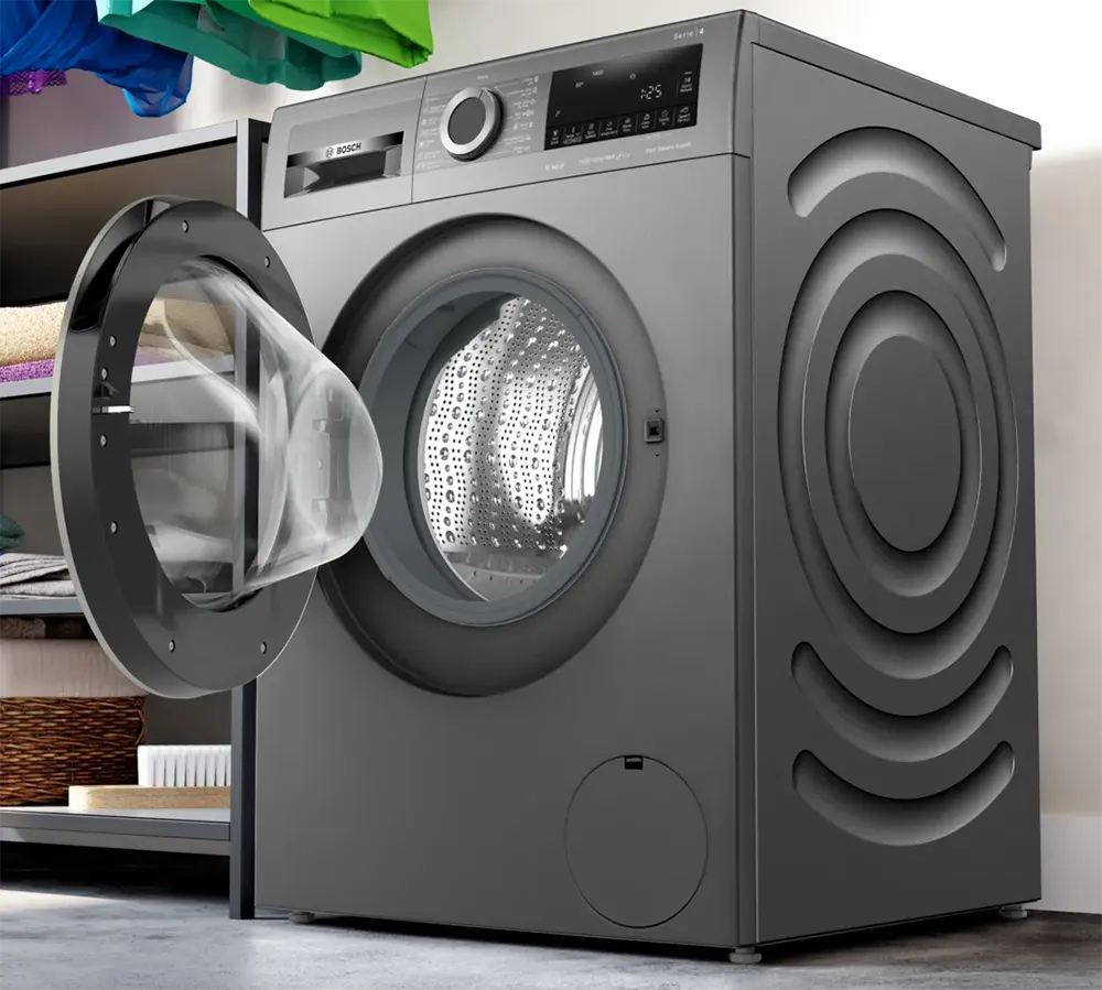 Bosch Full Automatic Washing Machine, Front Loading, 10 Kg, 1400 Rpm, Digital Display, Gray, WGA254ZREG