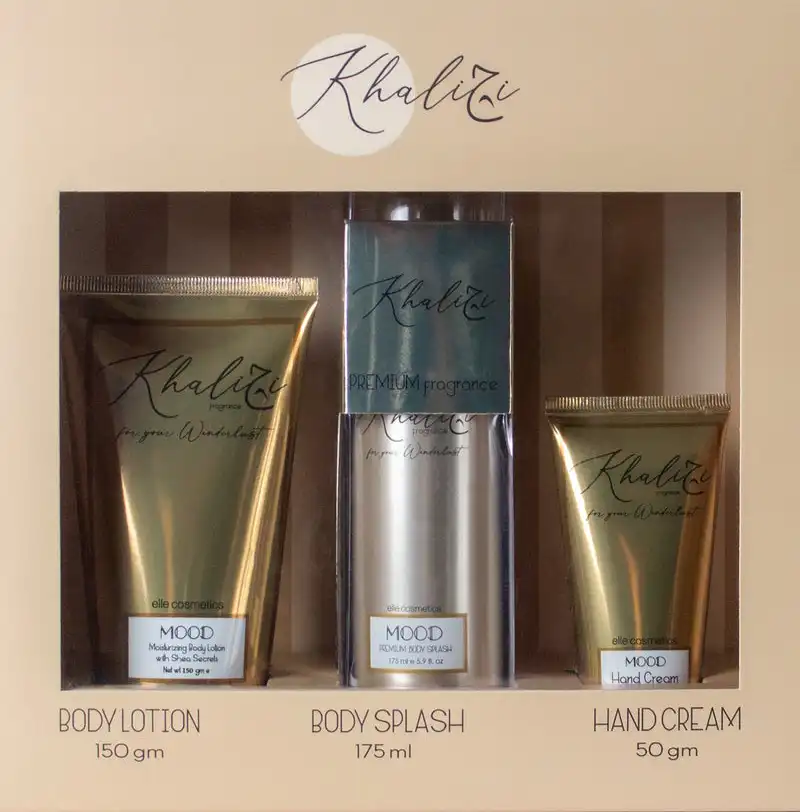 مجموعة مود خليجي (لوشن مود للجسم 150 جم، بادي ميست مود 175 مل، هاند كريم مود 50 جم)
