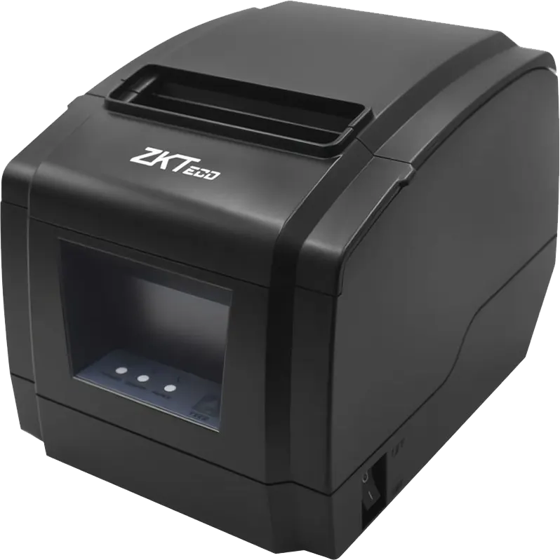 طابعة فواتير حرارية زي كيه تيكو، USB + LAN، أسود، ZKP8005