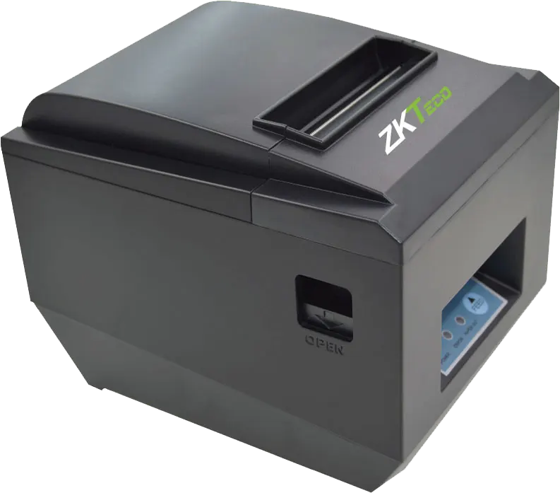 طابعة فواتير حرارية زي كيه تيكو، USB + LAN، أسود، ZKP8005