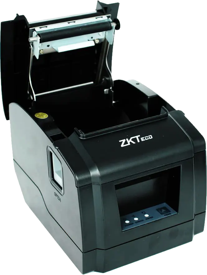 طابعة فواتير حرارية زي كيه تيكو، USB + LAN، أسود، ZKP8005