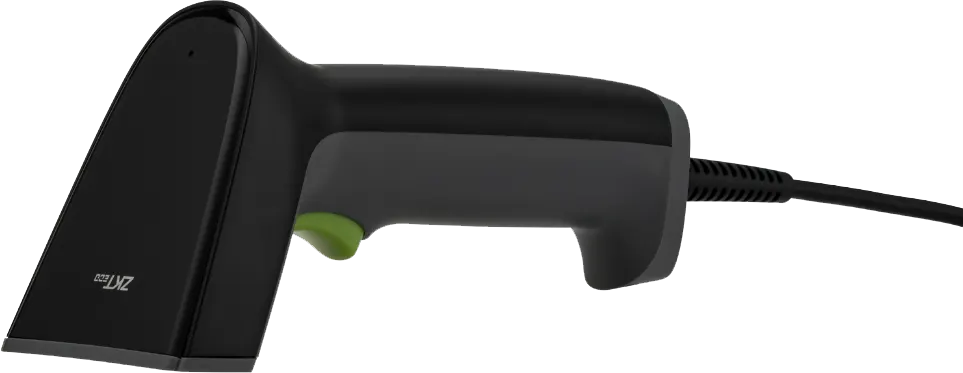 ماسح باركود زي كيه تيكو 1 دي، يو اس بي، اسود، ZKB101S