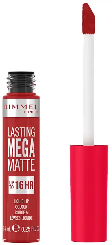 احمر شفاه ريميل لاستينج ميجا مات سائل، 500