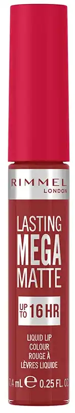 احمر شفاه ريميل لاستينج ميجا مات سائل، 500