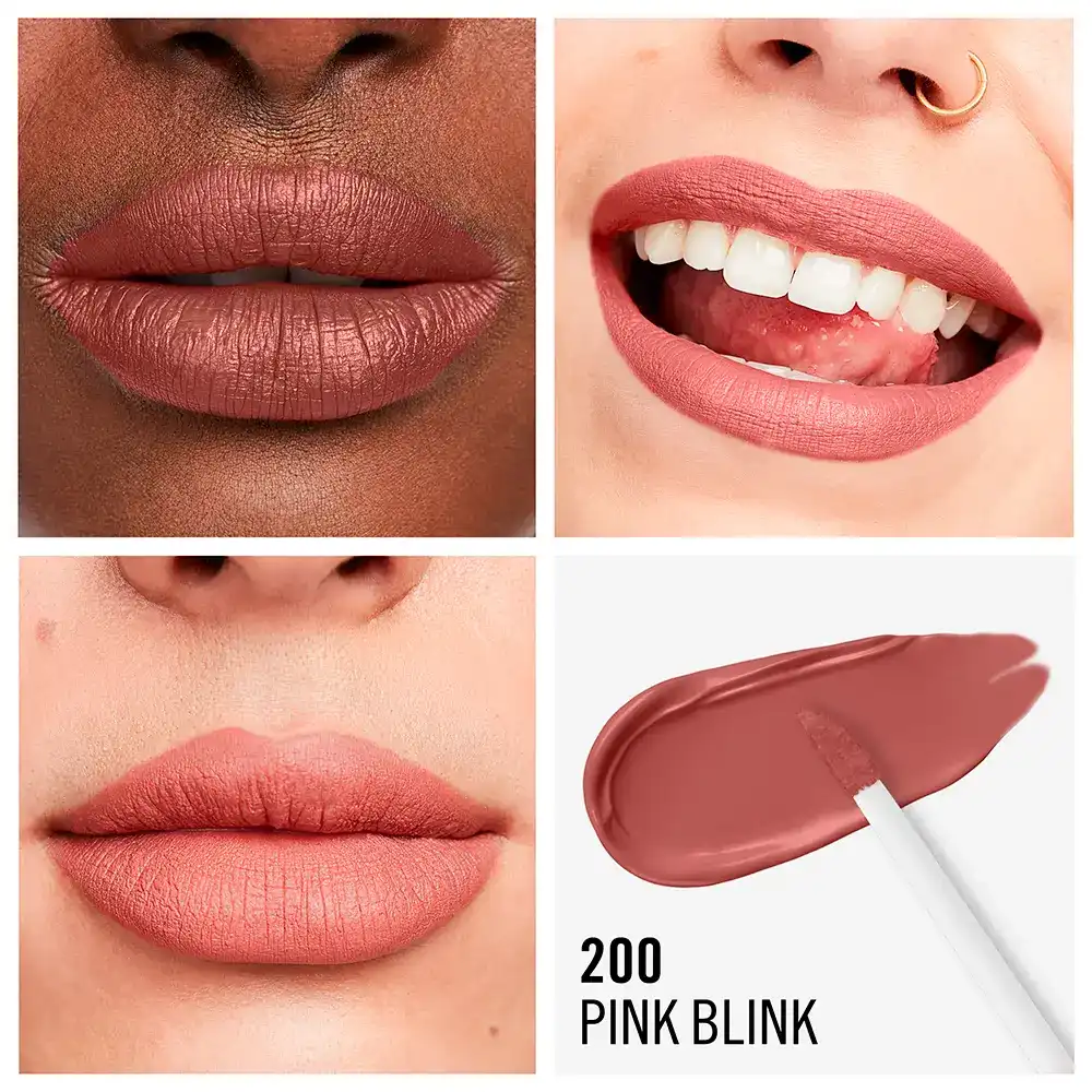 احمر شفاه ريميل لاستنج ميجا مات سائل، 200