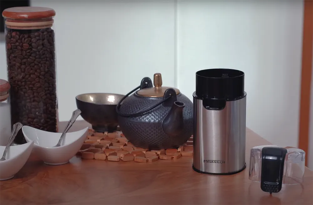 مطحنة بن ميديا تيك، 150 وات، فضي، MT-CG904