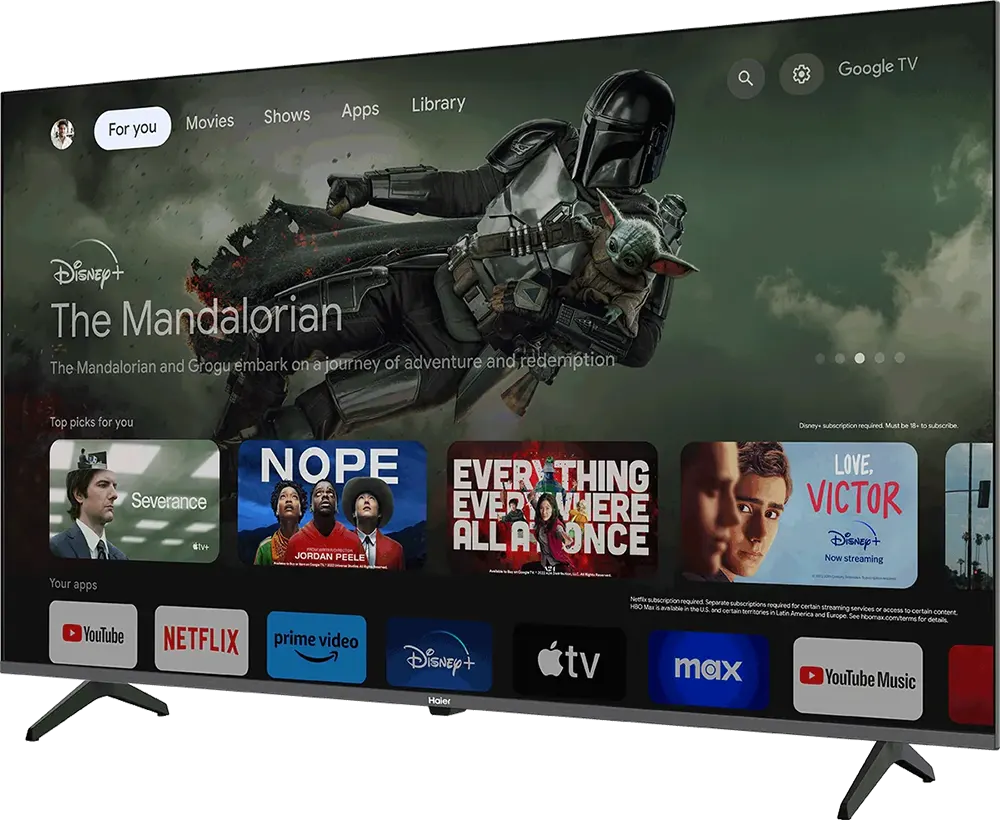 شاشة هاير، 65 بوصة، سمارت، LED، دقة 4K، رسيفر مدمج، H65K80EU