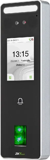 جهاز حضور وانصراف زي كيه تيكو سبيد فيس-V3L، سعة 3000 معاملة، أسود