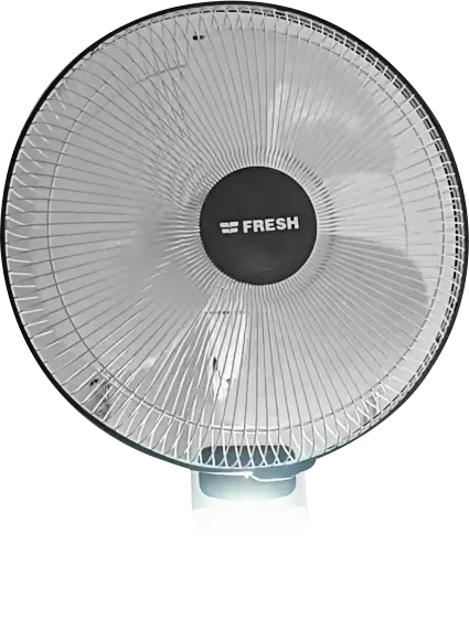 مروحة حائط فريش، 16 بوصة، ريموت كنترول، 3 سرعات، كشاف طوارئ ليد،  أبيض