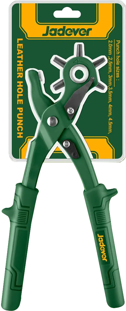 Jadever Leather Punch 9 Inch, Green, JDLH2801
