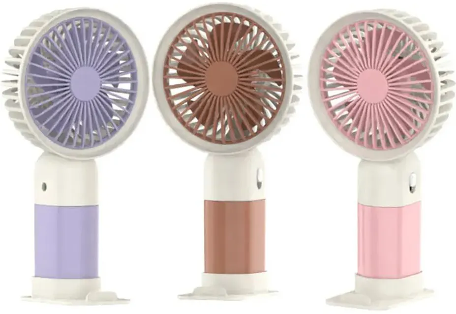 مروحة صغيرة محمولة تعمل بالشحن ،ألوان متعددة، 399-10