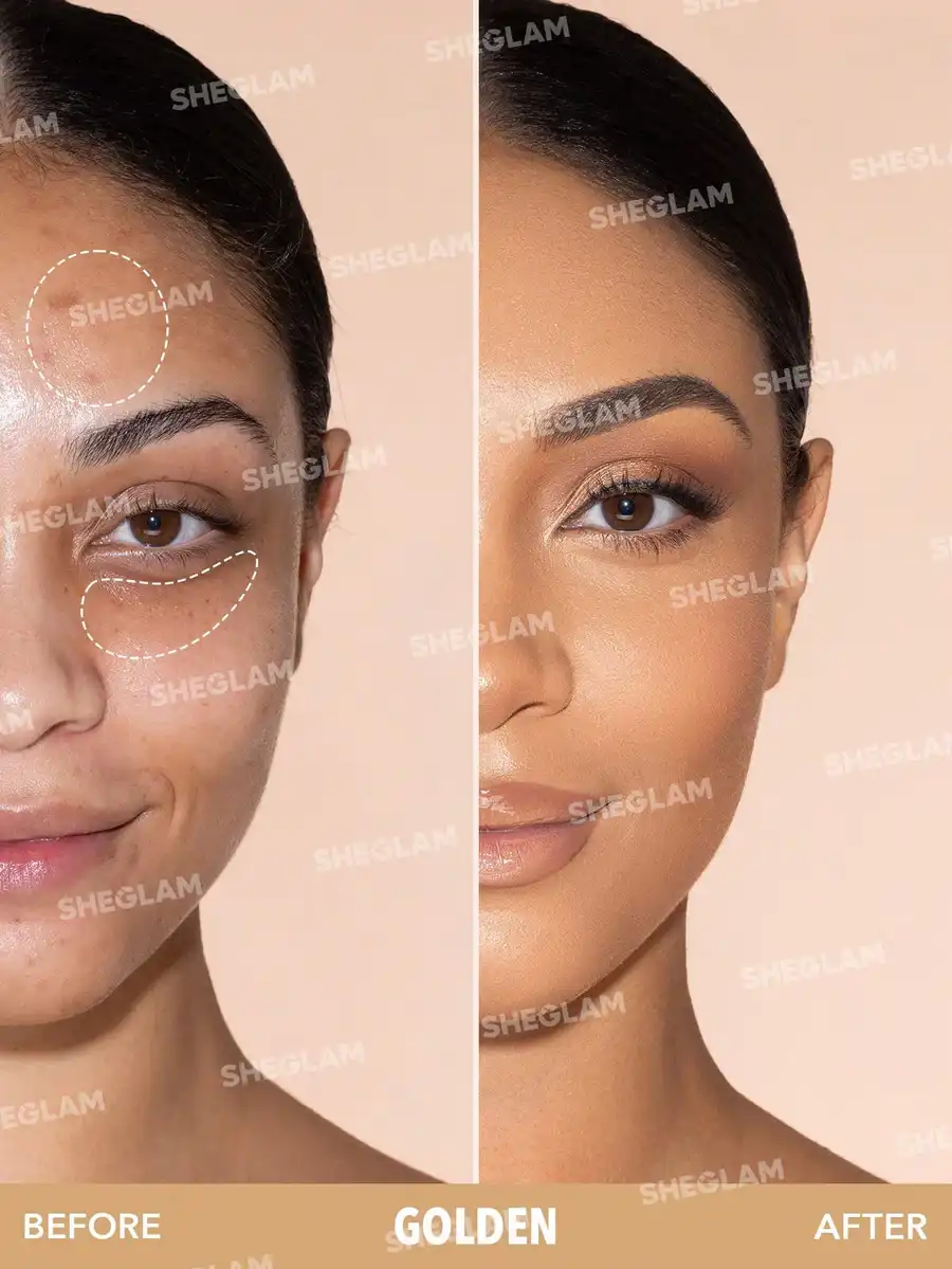 كونسيلر شيجلام لايك ماجيك يدوم لمده 12 ساعه لتغطيه عاليه، جولدن