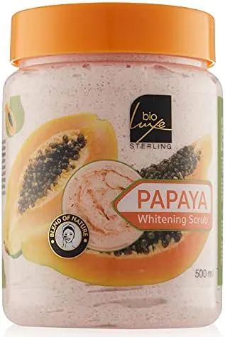 مقشر للجسم للتفتيح بيولوكس بالبابايا، 500 مل .