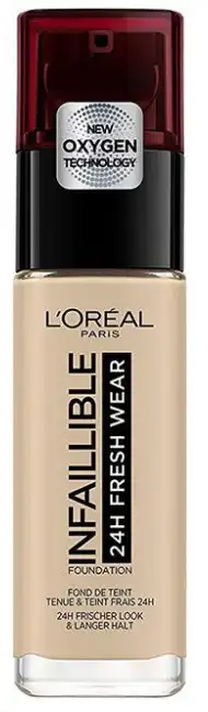 كريم اساس انفاليبل فريش وير يدوم 24 ساعة من لوريال , 130 ترو بيج