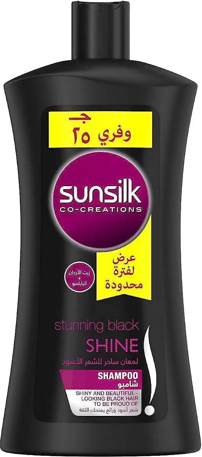 شامبو للمعان ساحر للشعر الاسود كو-كرياشين من صانسيلك، 1 لتر