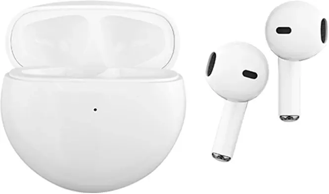 سماعات أذن لاسلكية بادي، بلوتوث 5.3، بطارية 180 مللي أمبير، أبيض، W8