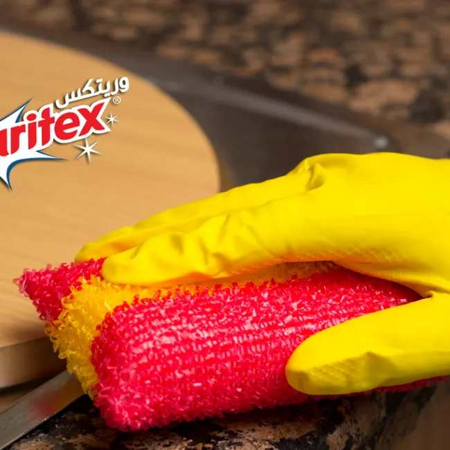 ليفة مطبخ اروبة الاقتصادية من وريتكس،1 قطعة،ألوان