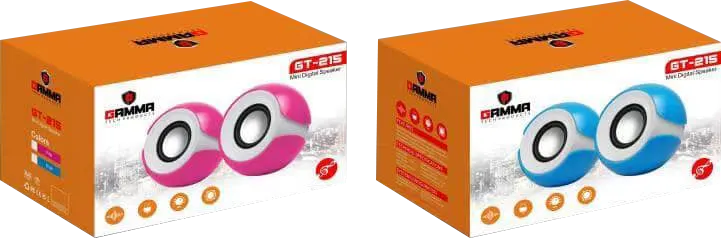 سماعات كمبيوتر جاما، USB، الوان متعددة، GT-215