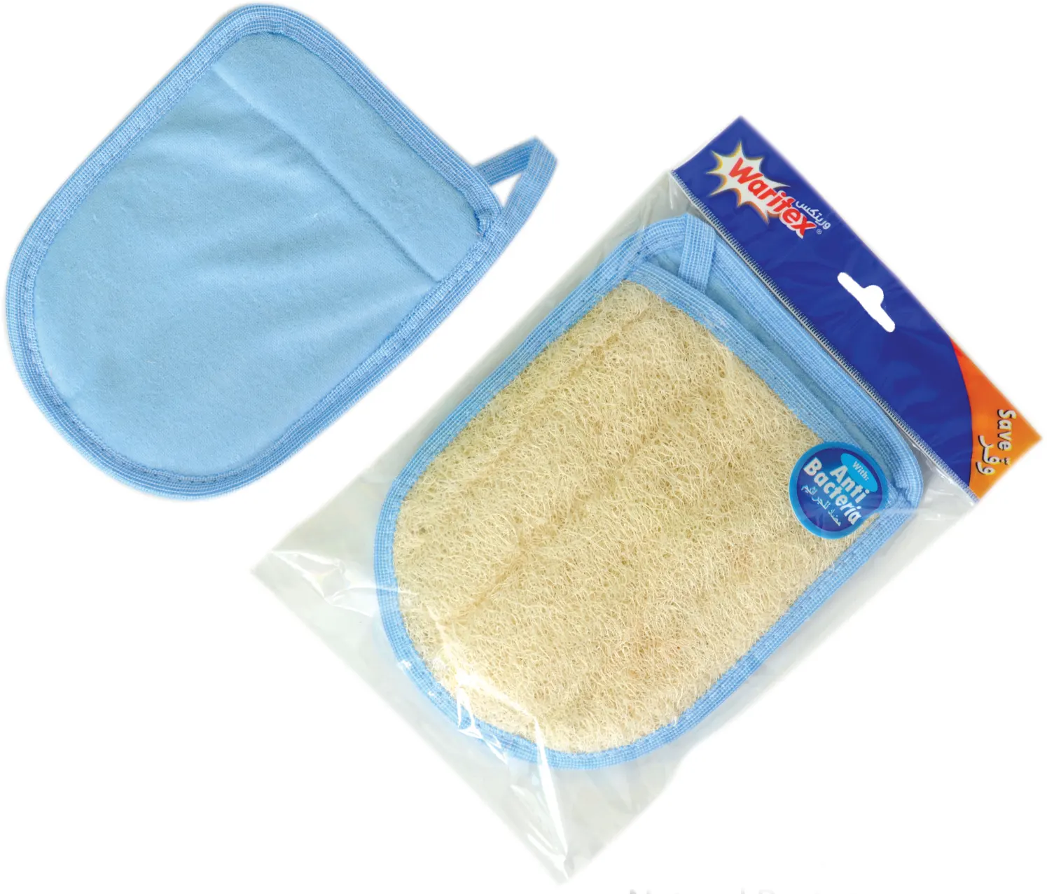 ليفة وريتكس بيضاوية، ليفة استحمام للجسم مضادة للجراثيم، ليفة يد.