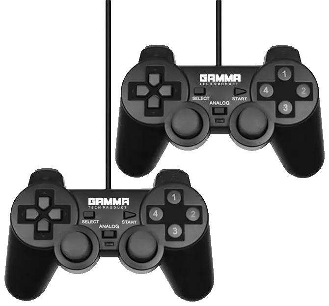 ذراع تحكم هزاز للكمبيوتر جاما، USB، أسود، GT-201