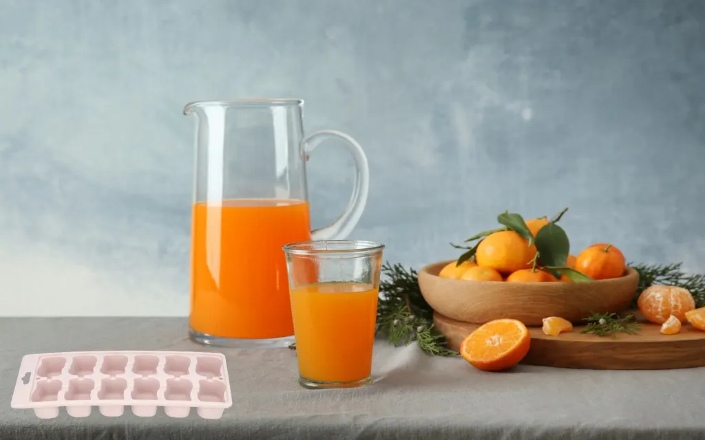 قالب ثلج مكعبات بغطاء من تيتيز ،بلاستيك ،ألوان، Ap-9002