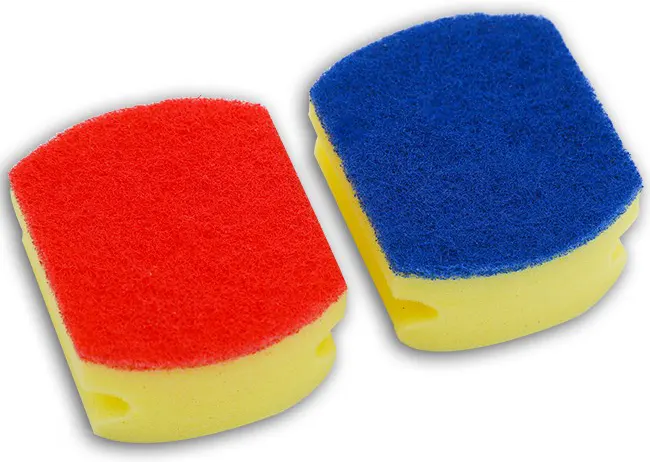 أسفنجة تنظيف  كلينت شبه دائري من وريتكس ،2 قطعة ،ألوان