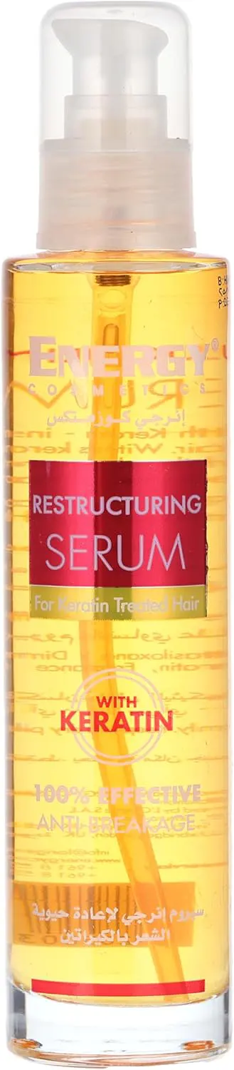 سيروم شعر انيرجي كوزمتكس لاعادة حيوية الشعر بالكيراتين، 100 مل