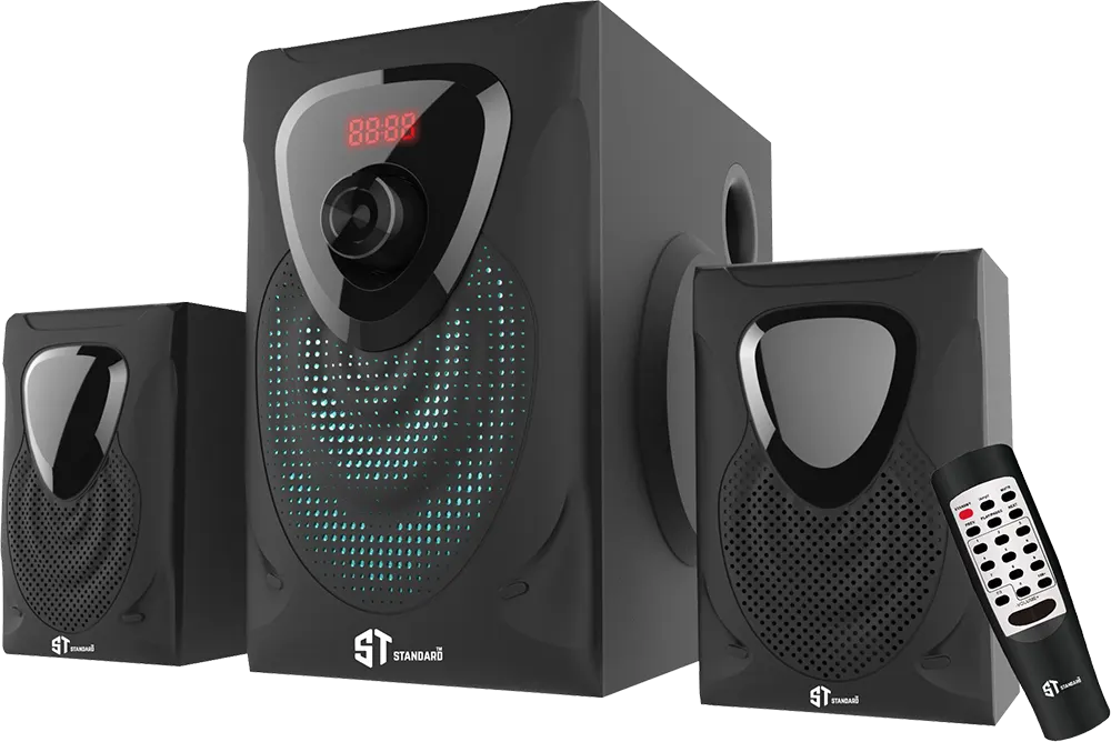 سماعات صب ووفر ستاندرد تريانجل 2500، بلوتوث، منفذ يو اس بي، اسود