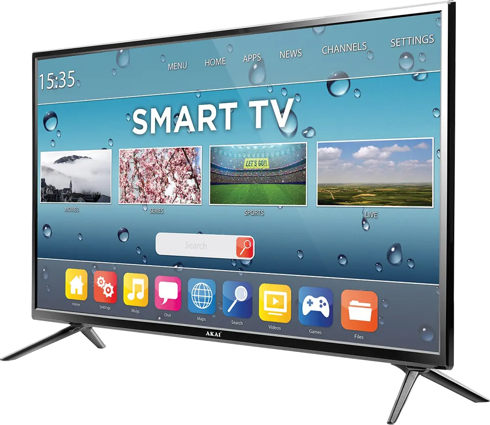 شاشة أكاي، 43 بوصة ، سمارت، LED، دقة FHD، موديل AK-4301S