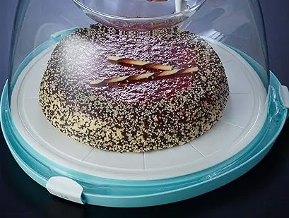 حافظة كيك و خبز من الوطنية ، قطر 30 سم متعددة الألوان