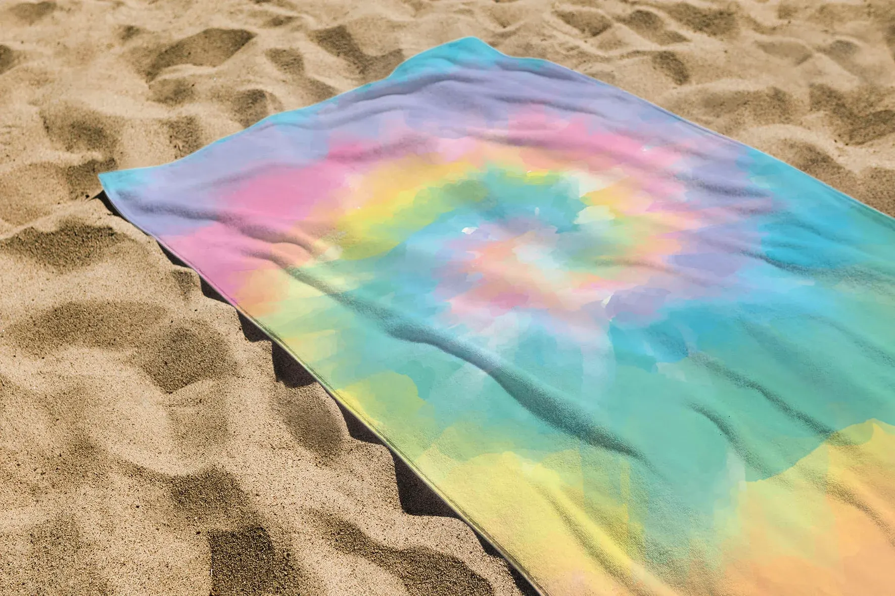 بشكير بحر مطبوع من منترا،مقاس 140x70سم،سريع الامتصاص ،ألوان متعددة