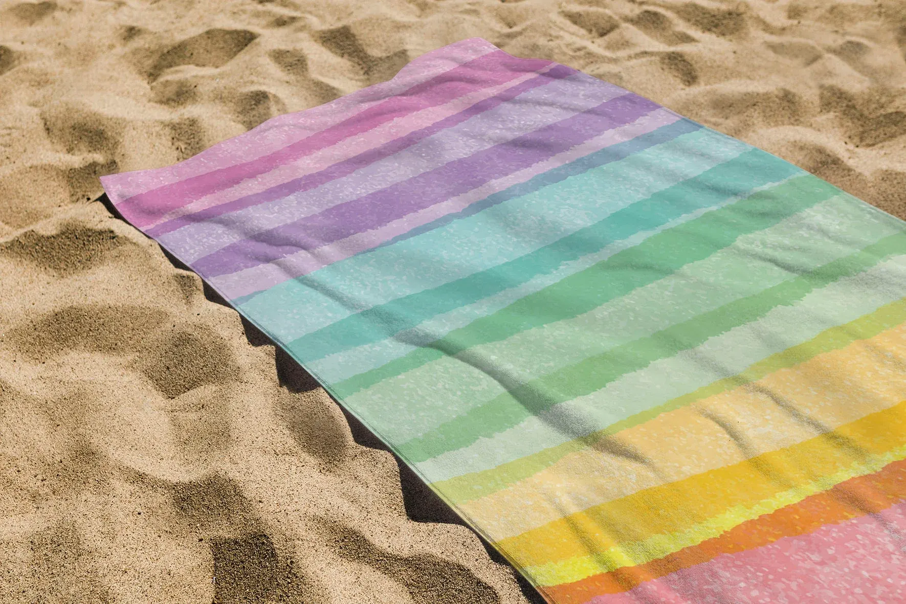 بشكير بحر مطبوع من منترا،مقاس 140x70سم،سريع الامتصاص ،ألوان متعددة