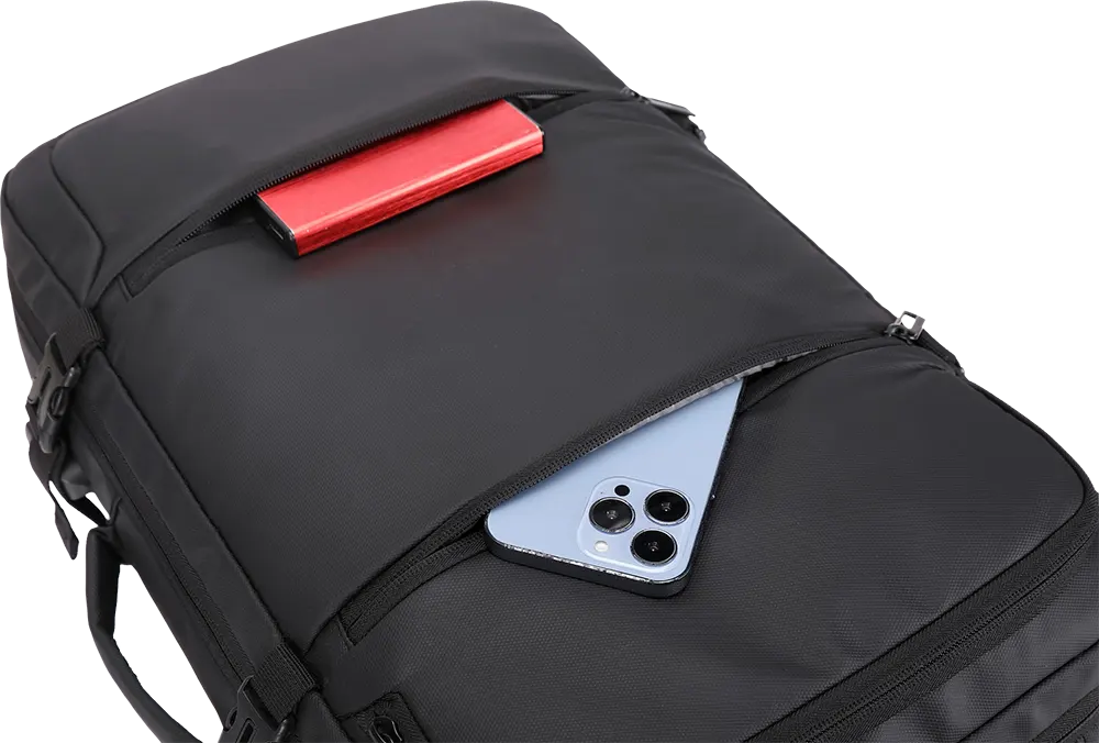 حقيبة ظهر لاب توب رحالة، 15.6 بوصة، مقاومة للماء، أسود-رمادي، RAL2026