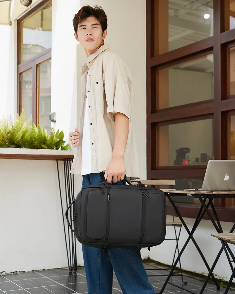 حقيبة ظهر لاب توب رحالة، 15.6 بوصة، مقاومة للماء، أسود-رمادي، RAL2026