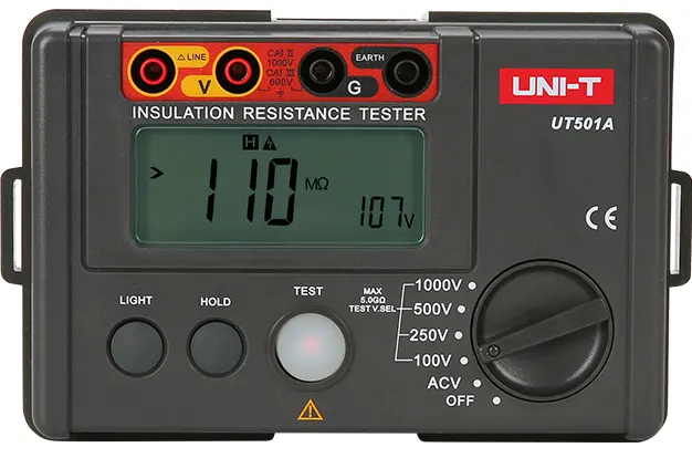 جهاز اختبار مقاومة العزل يوني ترند،ديجيتال،1.5 فولت، UT 501A