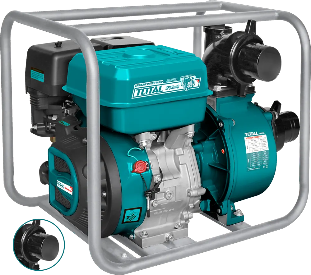 Total Tools Gasoline Water Pump, 7 HP, 2 Inch, Blue, TP3202