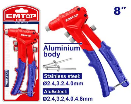 بنسة برشام ام توب، 8 بوصة، 2.4 الي 4.8 ملم، EHRR081