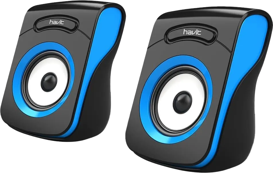 سماعات كومبيوتر هافيت سلكية ، منفذ USB، أسود، HV-SK599