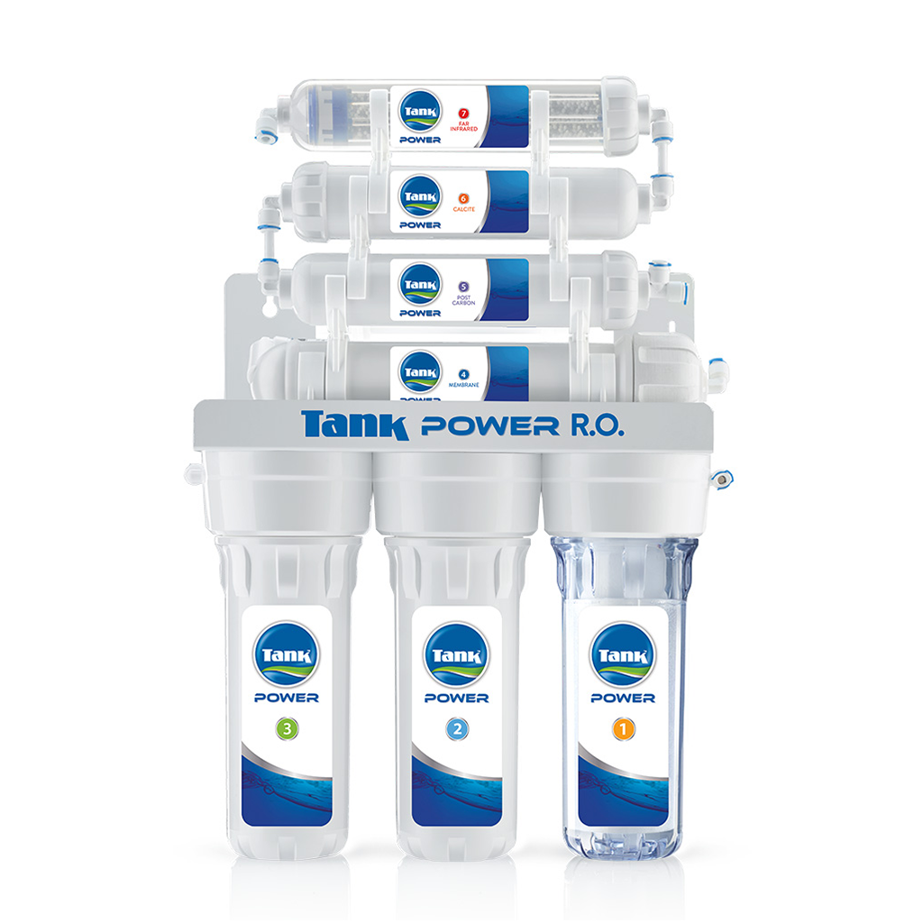 فلتر مياه تانك برو 7 مراحل، أبيض