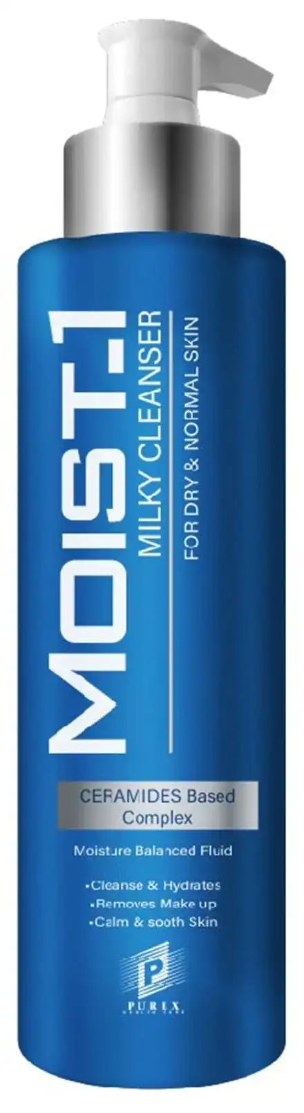 غسول مويست وان بالحليب غسول للبشرة الجافة والعادية، 200 مل